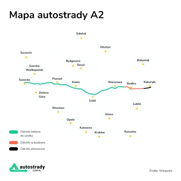 Ile kosztują przejazdy przez bramki na autostradzie A2? Pełna tabela opłat